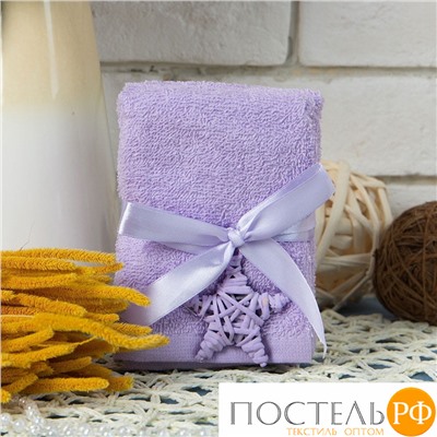 Подарочное полотенце Arya 30X30 4 Пр. Poly Лиловый