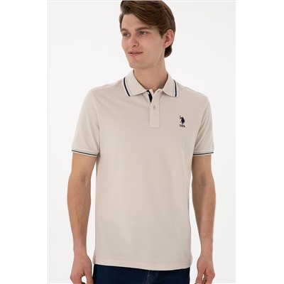 Erkek Regular Fit Polo Yaka Taş Basic Tişört