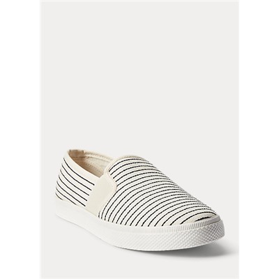 Lauren Jinny Stitched Canvas Sneaker