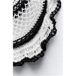 RUFFLED CROCHET TOP