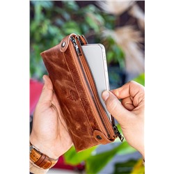 Garbalia Unisex Taba Portföy Cüzdan ROOSEVELT