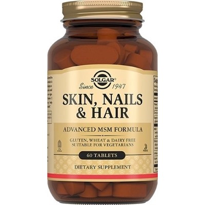 SKIN, NAILS AND HAIR FORMULA' 60 cap SOLGAR