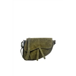 Bandolera de nobuk Caqui