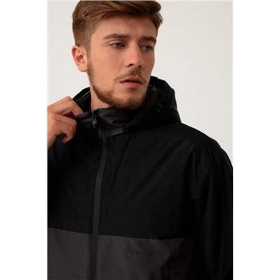 Chaqueta con capucha Negro