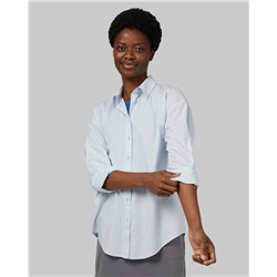 WOMEN'S OVERSIZED COTTON LONG SLEEVE BUTTON-UP