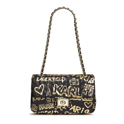 AGYNESS GRAFITTI SHOULDER BAG