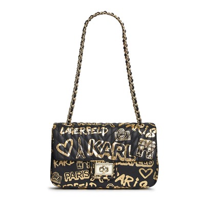 AGYNESS GRAFITTI SHOULDER BAG