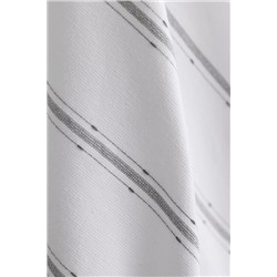 Gastonne Pamuklu Banyo Havlusu - Beyaz/Gri - 75x150 cm