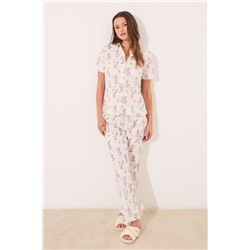 Pijama largo camisero 100% algodón "Peter Rabbit"