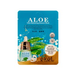 EKEL Aloe Ultra Hydrating Essence Mask Тканевая маска для лица с экстрактом алоэ 25мл