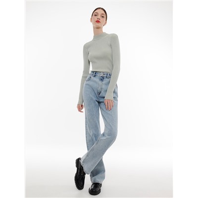 Bluse mit gesprenkelter Textur