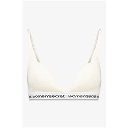 Sujetador triangular CHARMING algodón blanco
