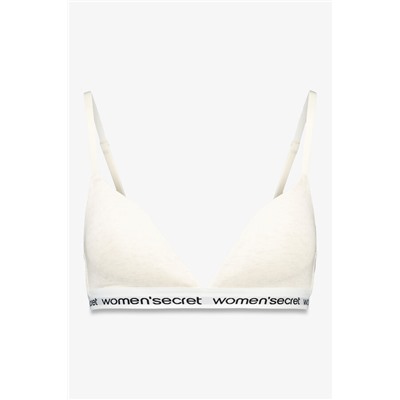 Sujetador triangular CHARMING algodón blanco