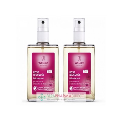 Weleda Rose Musquée Déodorant Spray 2x100mlLot  × 2