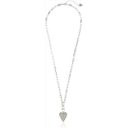 GUESS Pave Heart Long Pendant