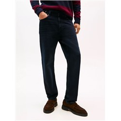 Black Wash Tapered Relaxed Jean