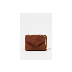 Bandolera de nobuk Mini Vivi Camel