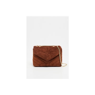 Bandolera de nobuk Mini Vivi Camel