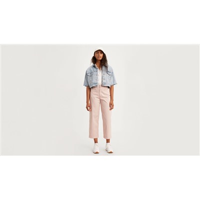 Ribcage Wide Leg Cropped Women's Pants