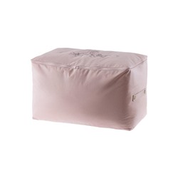 Çiçek Desen Baskılı Hurç - Pudra - 64x41x35 cm