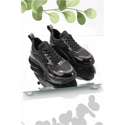 Bambi Siyah Kadın Sneaker K01313001309
