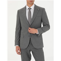 Gri Ekstra Slim Fit Takım Elbise