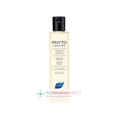 Phyto Kératine Shampooing Réparateur Cheveux Abîmés, Cassants 250ml