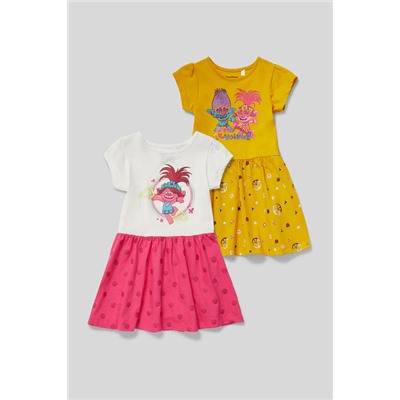 Trolls - Kleid - Bio-Baumwolle - 2er Pack - Glanz-Effekt