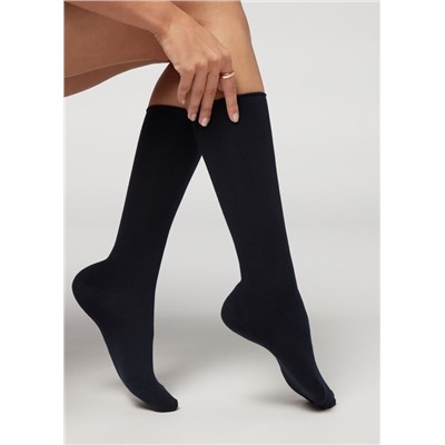 Strümpfe in 3/4-Länge mit Cashmere