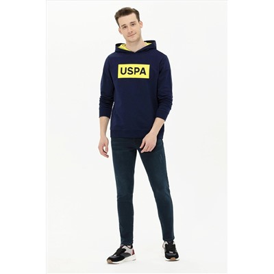 Erkek Lacivert Kapüşonlu Sweatshirt