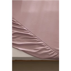 Ciel King Size %100 Pamuk Lastikli Saten Çarşaf - Açık Mürdüm