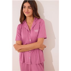 Pijama camisero Capri rosa