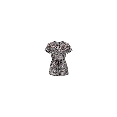 UA Change Of Heart Petunia Mock Wrap Scrub Top
