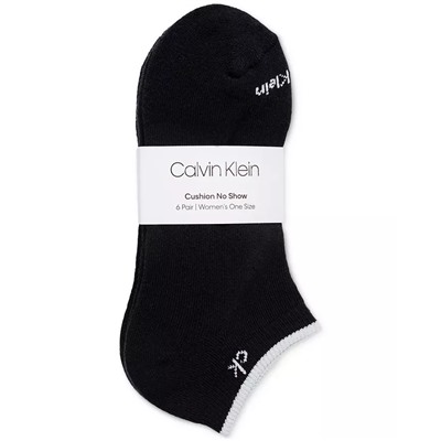 Calvin Klein Women's 6-Pk. Performance Cushion No-Show Socks