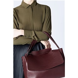 Bolso de piel Bage Burdeos