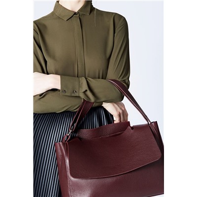Bolso de piel Bage Burdeos