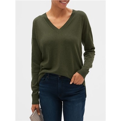 Premium Luxe Washable V-Neck Sweater