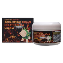Elizavecca Milky Piggy Aqua Rising Argan Gelato Steam Cream Паровой увлажняющий крем с маслом арганы 100г