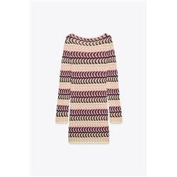 TEXTURED KNIT SHORT DRESS