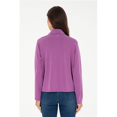 Kadın Mor Sweatshirt