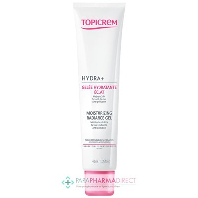 Topicrem Hydra+ - Gelée Hydratante Éclat - Peaux Sensibles Déshydratées 40 ml