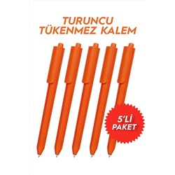 imo medya Turuncu Tükenmez Kalem 5'li Avantaj Paketi Turuncu Kalem trc5