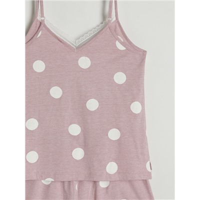 Pyjama-Set mit Punkten
