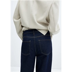 Jeans wideleg loose tiro bajo