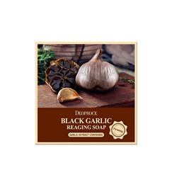 DEOPROCE Black Garlic Soap Антивозрастное туалетное мыло с экстрактом чёрного чеснока 100г