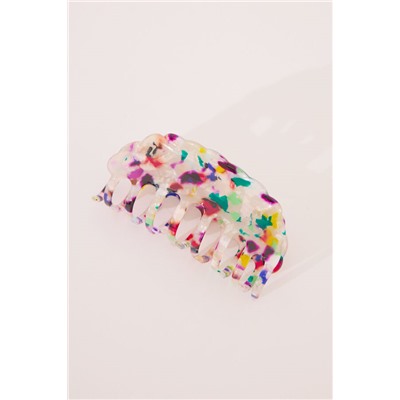 Pinza pelo estampado multicolor