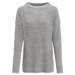 Damen Strickpullover mit Stehkragen