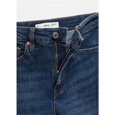 Jeans skinny tiro alto