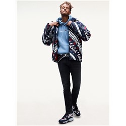 ALL-OVER LOGO DOWN JACKET