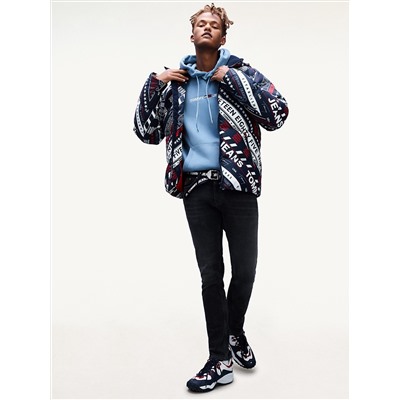 ALL-OVER LOGO DOWN JACKET